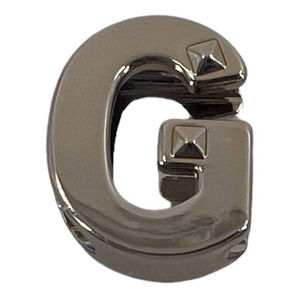 VALENTINO Shoe Charm Necklace Gold Pendant Letter G Studded New $200